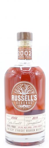 2002 Russell’s Reserve Bourbon Whiskey 114.6 Proof (2018) 750ml