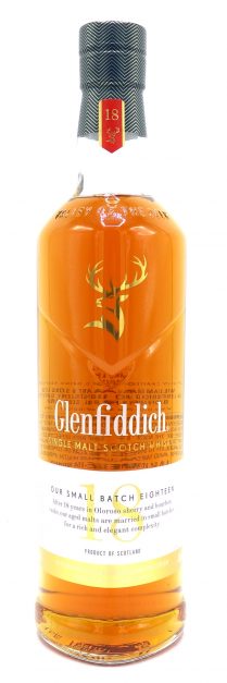 Glenfiddich Single Malt Scotch Whisky 18 Year Old Small Batch, 86.0 Proof 750ml