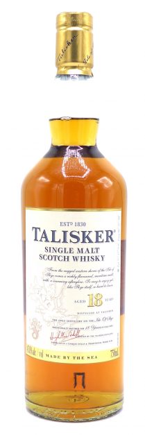 Talisker Single Malt Scotch Whisky 18 Year Old 750ml